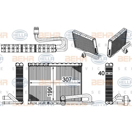 Volvo Air Con Radiator HELLA