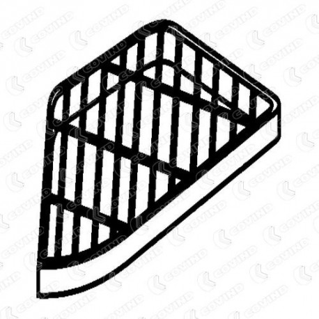 Renault Lower Footstep Grille (Plastic) L/H