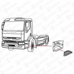 Renault Lower Footstep Grille (Aluminium) L/H & R/H