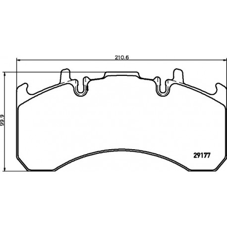 Volvo Brake Pad Set Mid Axle / Push Axle